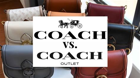 difference of coach outlet and.